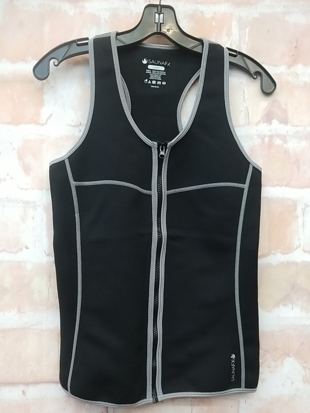 Women's Black Zip-Front Workout Tank